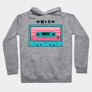 Retro Mixtape (blue version) Hoodie